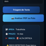 Eu vou analisar e triar seus processos jurídico