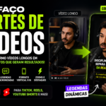 Eu vou fazer 5 Cortes de Podcasts, Lives e Vídeos para Redes