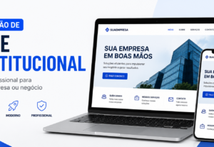 Eu vou criar um site institucional profissional para Você