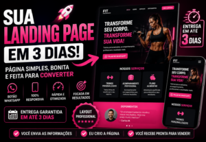 Eu vou criar uma landing page profissional em 3 dias