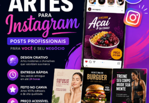 Eu vou criar artes para Instagram para o seu negócio