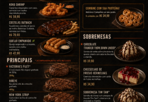 Eu vou fazer Um cardápio para sua loja ou restaurante