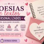 Eu vou Fazer poesias, cartas e textos personalizados