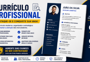 Eu vou criar um currículo profissional moderno e atrativo.