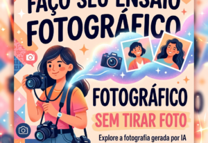 Eu vou Fazer ensaio fotográfico ia
