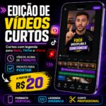 Eu vou Fazer cortes de vídeos com legenda