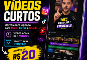 Eu vou Fazer cortes de vídeos com legenda