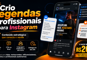 Eu vou Criar legendas para o seu Instagram