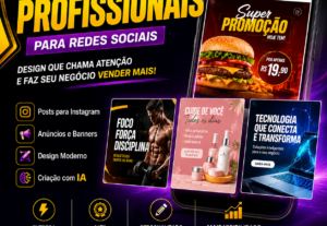 Eu vou fazer design profissional de posts para seu negócio