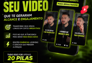 Eu vou fazer Cortes Profissionais Que Geram Alcance e Engaja...