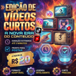 Eu vou editar seus vídeos curtos com legendas dinâmicas