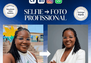 Eu vou transformar sua selfie em uma foto profissional