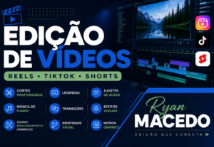 Eu vou Editar vídeos para Reels, TikTok e Shorts