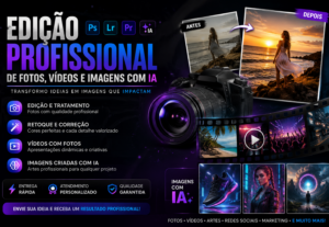 Eu vou editar e/ou criar fotos para você.