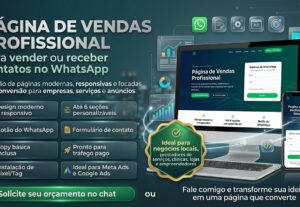 Eu vou Criar uma Landing Page profissional para seu negócio