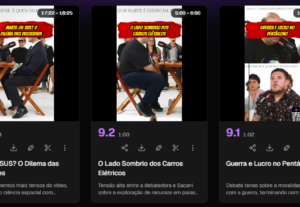 Eu vou fazer cortes de qualquer vídeo para você, cortes vira...