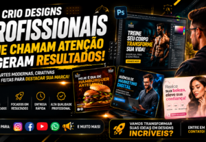Eu vou crio design grafico profissionais para seu negócio