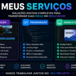 Eu vou desenvolver soluções digitais, sites, programação e e