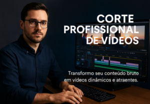 Eu vou criar cortes, editar e legendar seu vídeos