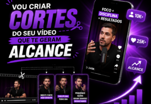 Eu vou criar cortes do seu vídeo que te geram alcance