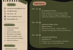 Eu vou fazer seu currículo profissional em até 2 horas