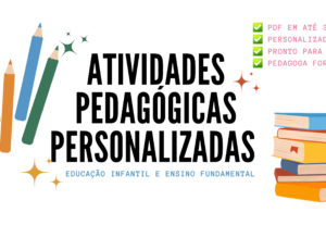 Eu vou fazer atividades pedagógicas para seus alunos.