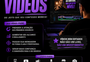 Eu vou editar seu vídeo para redes sociais