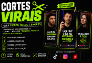 Eu vou fazer cortes virais de vídeos