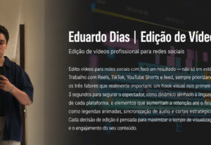 Eu vou editar seu vídeo - Reels, TikTok, Shorts