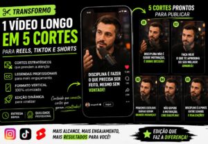 Eu vou transformar 1 vídeo longo em 5 cortes virais para voc...