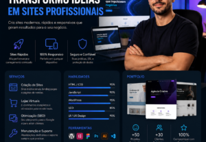 Eu vou criar sites personalizados para o seu negocio.