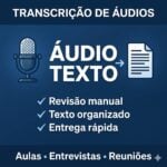 Eu vou transformar seu áudio em texto organizado
