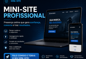Eu vou fazer um mini site para você