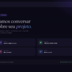 Eu vou Criar seu portfolio/site do seu jeito