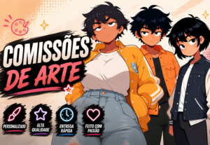 Eu vou fazer uma arte personalizada no estilo anime