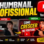 Eu vou criar thumbnails profissionais para YouTube