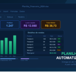 Eu vou Criar planilhas automatizadas – Entrega 24h