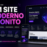 Eu vou criar um site moderno e bonito para você