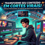 Eu vou criar cortes de videos