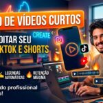 Eu vou editar 1 vídeo curto para Reels, TikTok ou Shorts