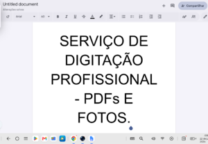 Eu vou Digitar até 10 páginas de PDF ou fotos para Word