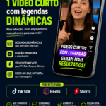 Eu vou editar 1 vídeo curto com legendas dinâmicas para você