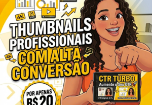 Eu vou Criar thumbnails profissionais de alta conversão