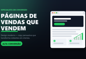 Eu vou criar sua página de vendas profissional