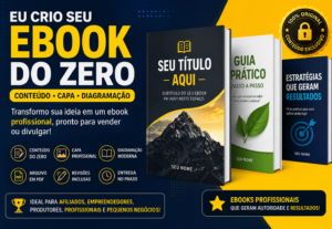 Eu vou criar seu ebook profissional do zero
