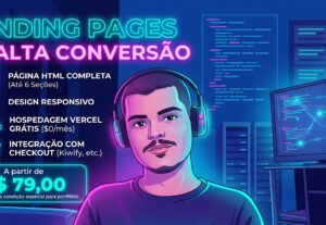 Eu vou criar sua página de vendas com hospedagem gratuita