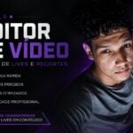 Eu vou editar videos, gerar cortes, e também crio banner