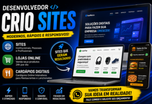 Eu vou Criar seu site, Loja ou cardápio