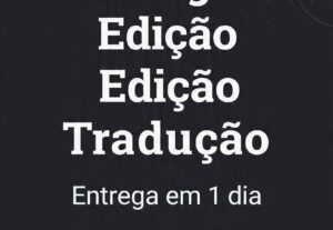 Eu vou Editar seu vídeo, faço serviços.