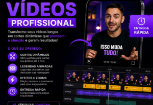 Eu vou editar seus vídeos com legendas